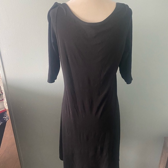 Eileen Fisher Black Tunic Silk dress - Picture 5 of 9